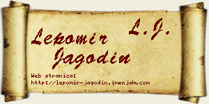 Lepomir Jagodin vizit kartica